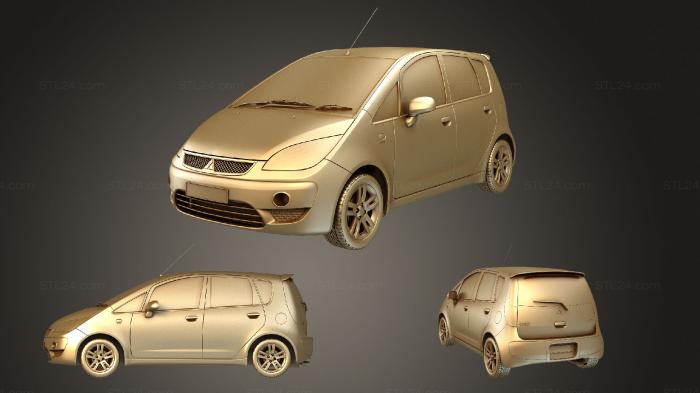 Автомобили и транспорт (Mitsubishi colt, CARS_2678) 3D модель для ЧПУ станка